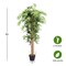 5FT Artificial Wicker Tree in Planter Pot for Indoor Outdoor Decor